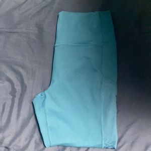 Fabletics Teal High-Rise Performance Leggings